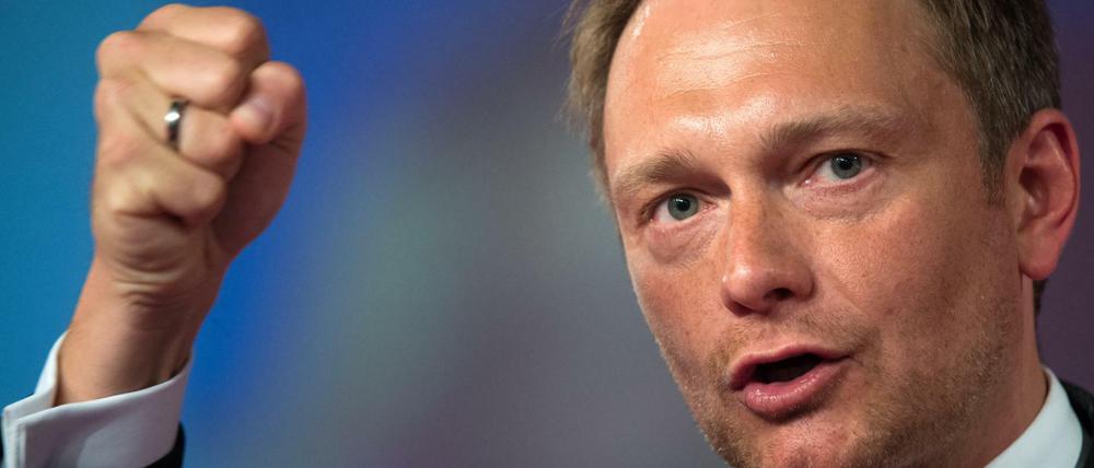 Der FDP-Bundesvorsitzende Christian Lindner. 