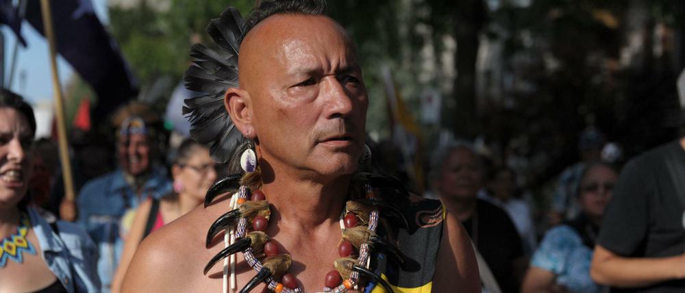 Teilnehmer der Eröffnungszeremonie beim Weltsozialforum in Montreal.