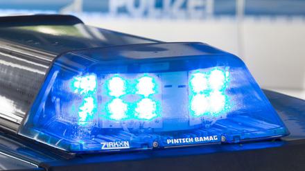 Die Polizei im Einsatz. 