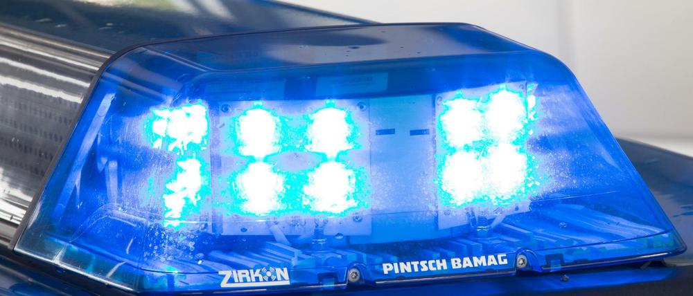 Die Polizei im Einsatz. 