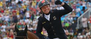 Das Strahlen des Siegers. Michael Jung und sein Erfolgspferd Sam