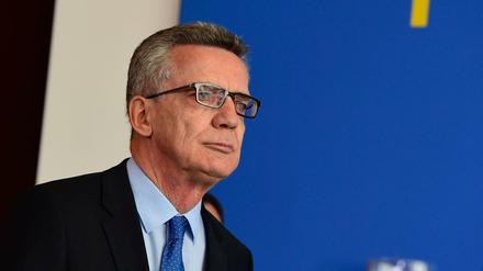 Deutschlands Innenminister Thomas de Maiziere. 