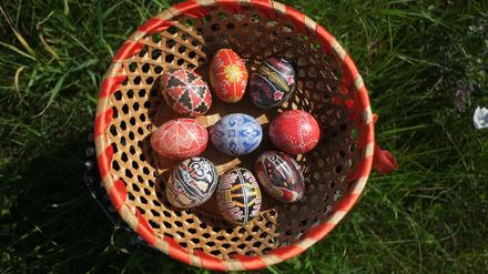 Diese Eier sind ein Brief an Gott. 