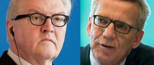Uneins in der Türkei-Frage: Außenminister Steinmeier und Innenminister de Maizière (rechts).