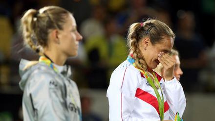 Geschlagen von einer Heldin. Angelique Kerber gewinnt Silber in Rio.