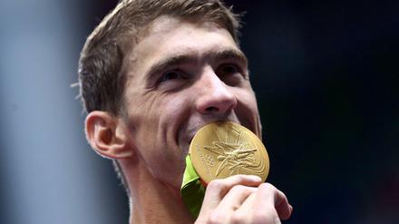 Die Goldmedaille hat Michael Phelps immer gut geschmeckt.