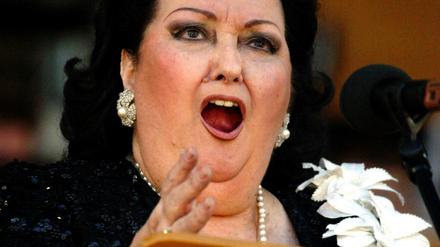 Die Opernsaengerin Montserrat Caballe im Juli 20014 in Berlin.