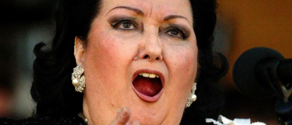Die Opernsaengerin Montserrat Caballe im Juli 20014 in Berlin.