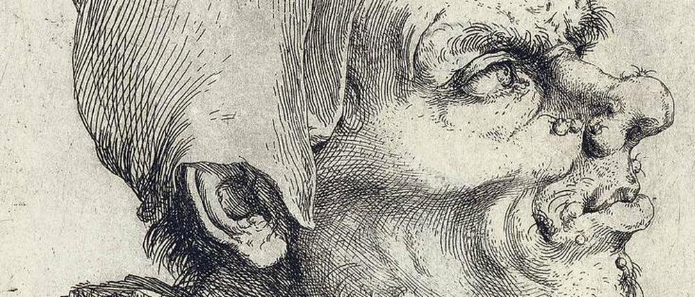  Riberas „Großer grotesker Kopf“ (1622).