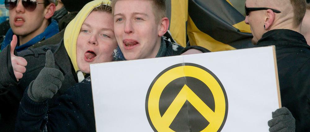 Die "Identitäre Bewegung" ist eine Gruppierung mit französischen Wurzeln und seit 2012 in Deutschland aktiv.