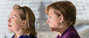 Angela Merkel und Hillary Clinton 2011.