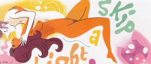 Das Lettering bittet zum Tanz, den Rest vervollständigt der Leser: Eine Seite aus dem besprochenen Buch.