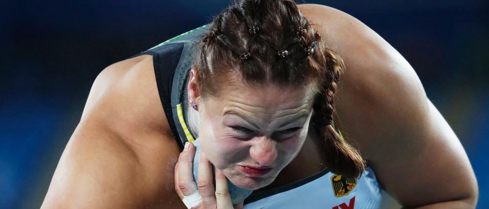 Christina Schwanitz will den Wettkampf schnell vergessen.