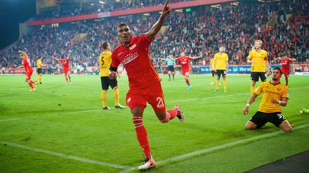 Zweimal getroffen, trotzdem nur unentschieden gespielt: Collin Quaner überzeugte gegen Dresden.
