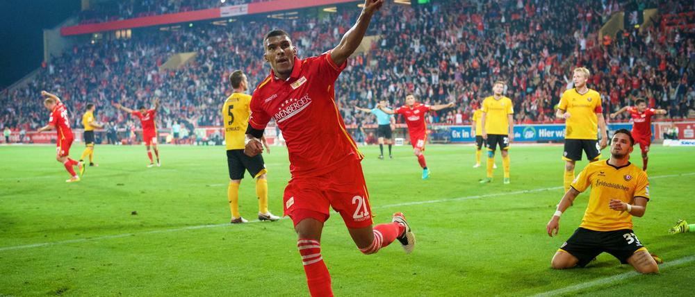 Zweimal getroffen, trotzdem nur unentschieden gespielt: Collin Quaner überzeugte gegen Dresden.