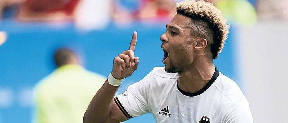 Ich bin auch noch da. Serge Gnabry hat sich bei Olympia wieder in Erinnerung gebracht.