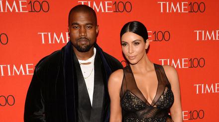 Kanye West und seine Frau Kim Kardashian.