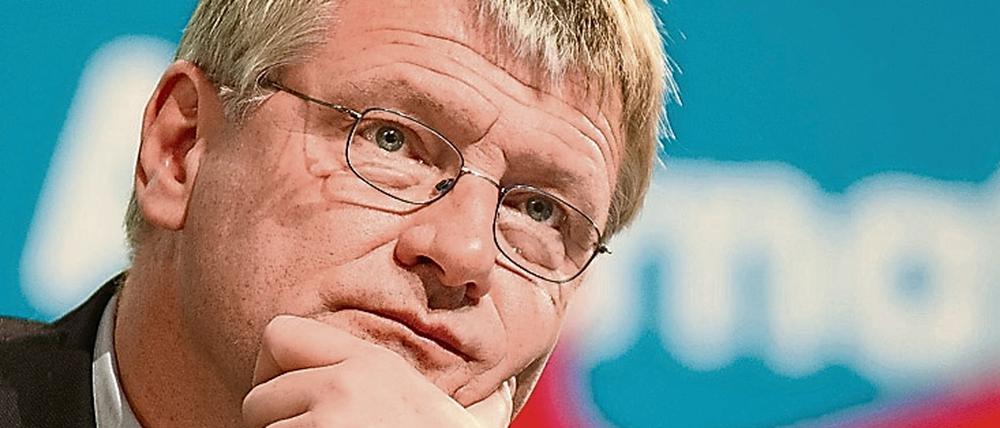 Visite in Berlin. Doch AfD-Chef Meuthen sprach nur vor geladenen Gästen.