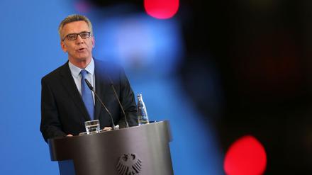 Bundesinnenminister Thomas de Maizière (CDU). 