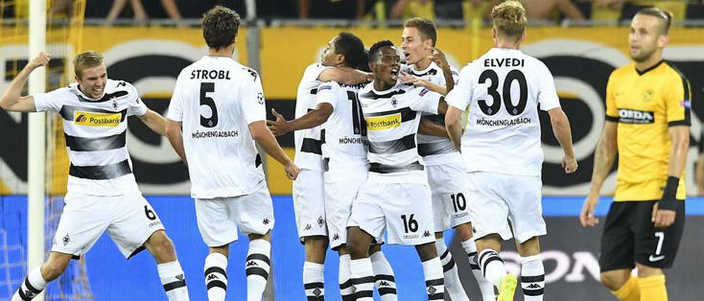 Es darf schon ein bisschen gejubelt werden. Borussia Mönchengladbach steht vor dem abermaligen Einzug in die Gruppenphase der Champions League.