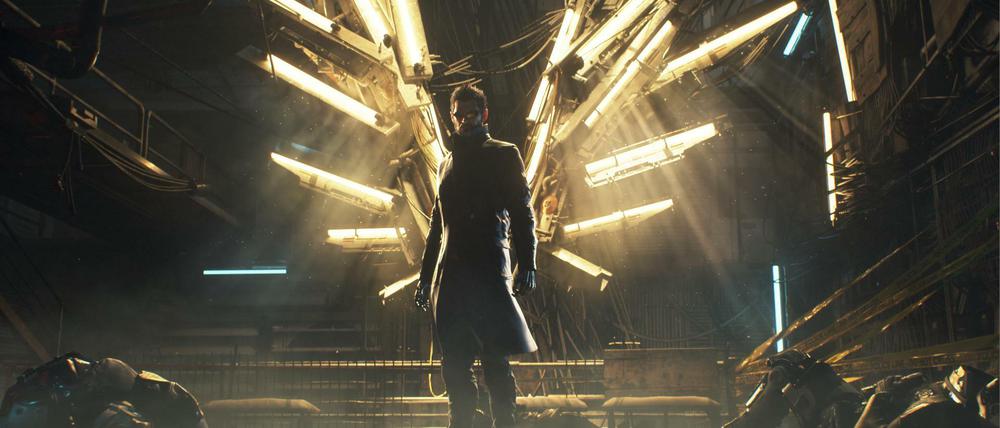 Halb Mensch, halb Maschine: der Geheimagent Adam Jensen.