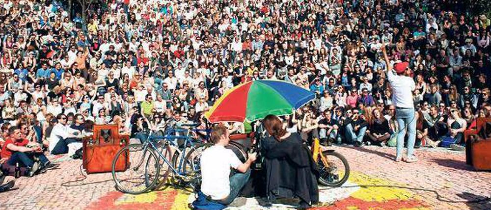 Seit 2009 bringt Joe Hatchiban den Mauerpark zum Klingen.