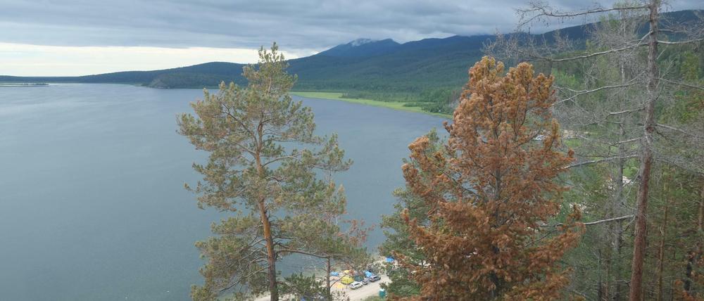 Der Baikal, tiefster See der Erde. 