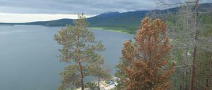 Der Baikal, tiefster See der Erde. 