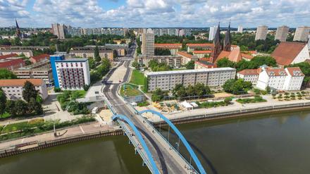 Der deutsch-polnische Grenzübergang in Frankfurt (Oder).