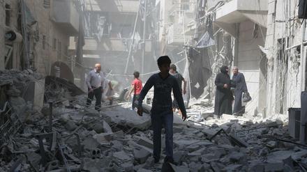 Aleppo, Syrien, am 17. August 2016.