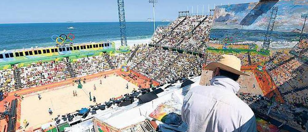 Einfach malerisch. Beachvolleyball ist ein guter Seismograph für die Stimmung bei den Spielen. 