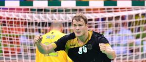 Noch einmal durchpowern. Mit einem Sieg gegen Ägypten können sich Paul Drux und Deutschlands Handballer am Montagnachmittag deutscher Zeit den Gruppensieg holen. 