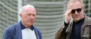 Der Kunstsammler und Unternehmer François Pinault (links) mit seinem Sohn François-Henri Pinault, der mittlerweile seine Geschäfte führt.