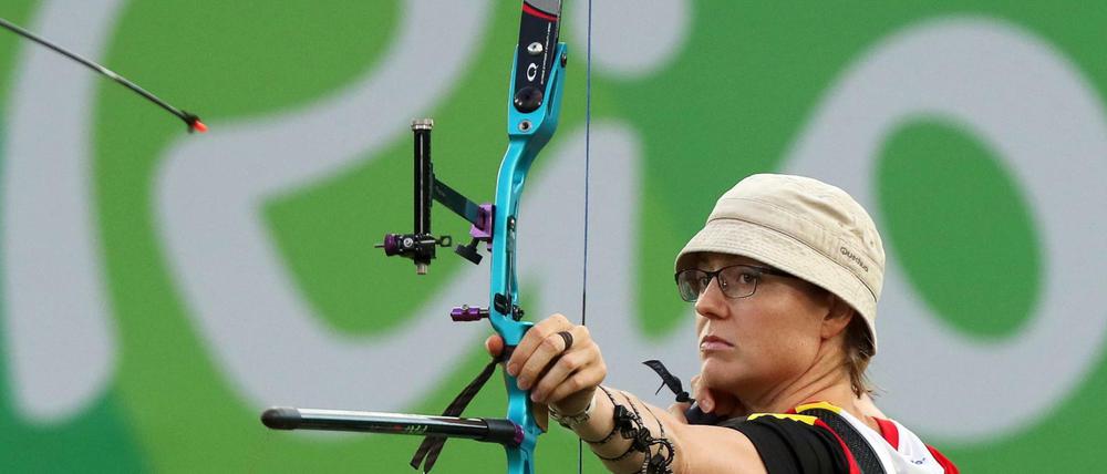 Plötzlich populär. Lisa Unruh gewinnt die Silbermedaille im Bogenschießen bei Rio 2016.