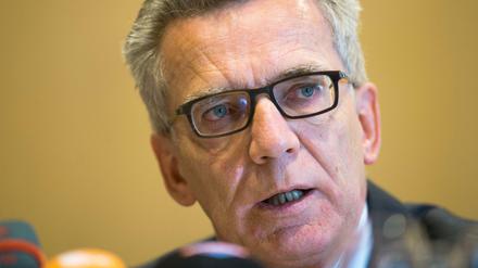 Sein Gesicht ist auch ohne elektronische Hilfe gut zu erkennen: Bundesinnenminister Thomas de Maizière (CDU).