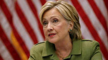 Nicht begeistert: Hillary Clinton.