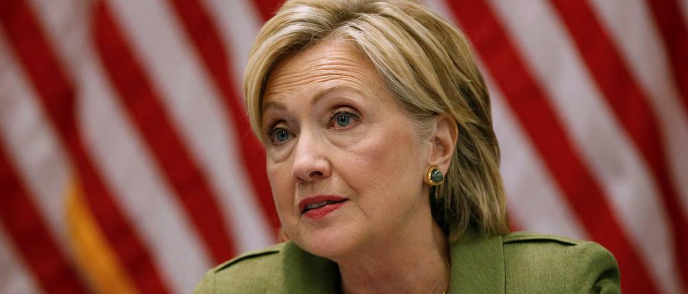 Nicht begeistert: Hillary Clinton.