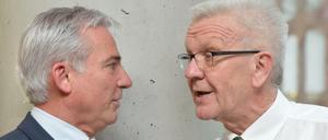 Im Gespräch: CDU-Landeschef Thomas Strobl (l.) und Baden-Württembergs Ministerpräsident Winfried Kretschmann (Grüne).