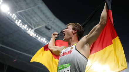 Starker Auftritt: Der junge Thomas Röhler hat in Rio Grund zu feiern - im Gegensatz zu den meisten seiner Teamkollegen.