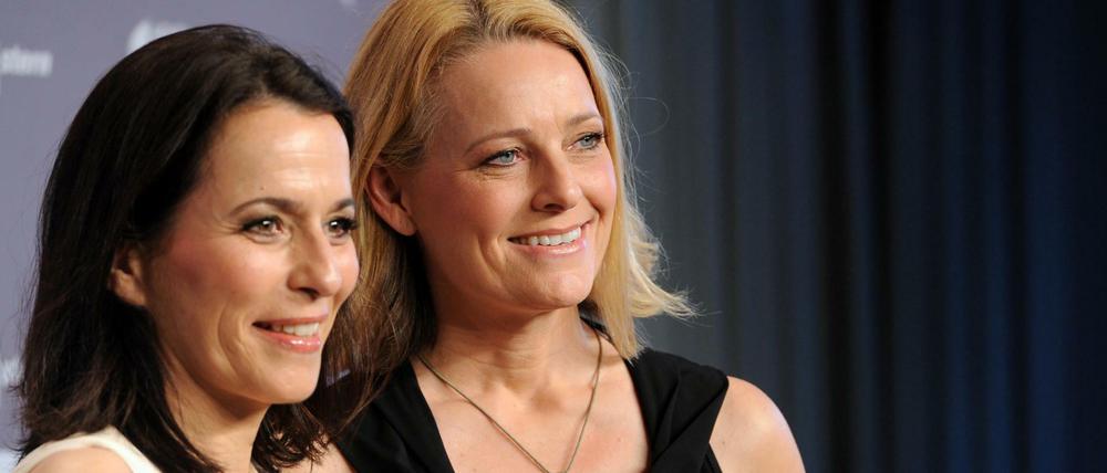 Anne Will und Miriam Meckel.