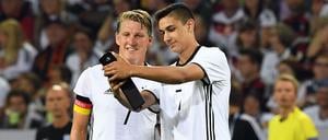 Schnell noch ein Selfie, dann muss Basti auch schon gehen.