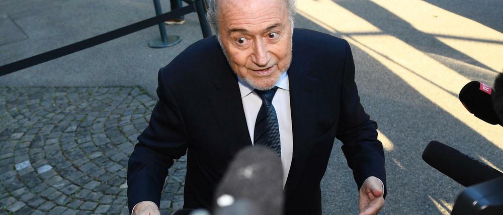 Joseph Blatter am Donnerstag in Lausanne.