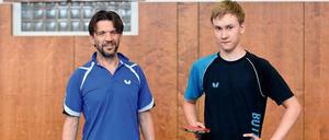 Könner an der Platte. Max Kröber (re.) und sein Trainer Eric Duduc. 