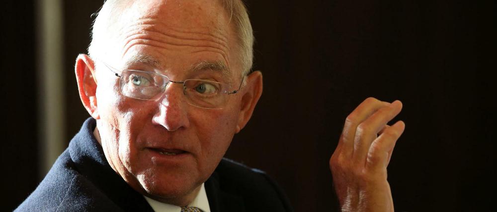 Bundesfinanzminister Wolfgang Schäuble. 