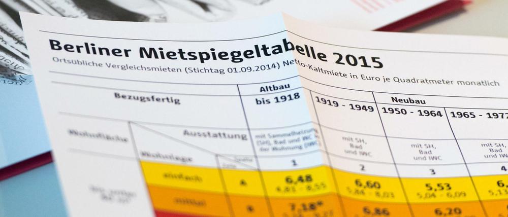 Der Berliner Mietspiegel wird alle zwei Jahre neu erstellt.
