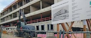 Rohbau. Eigentlich sollte an der Glockenturmstraße die „König-Fahd-Akademie“ einziehen.