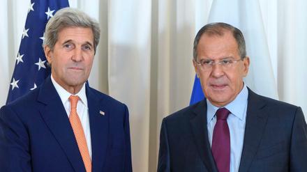 US-Außenminister John Kerry (links) und der Russische Außenminister Sergei Lavrov.