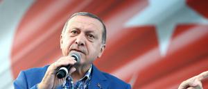 Recep Tayyip Erdogan bei einer Rede in Gaziantep.