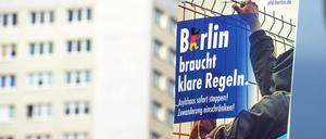 Ein AfD-Plakat zur Abgeordnetenhauswahl in Berlin.
