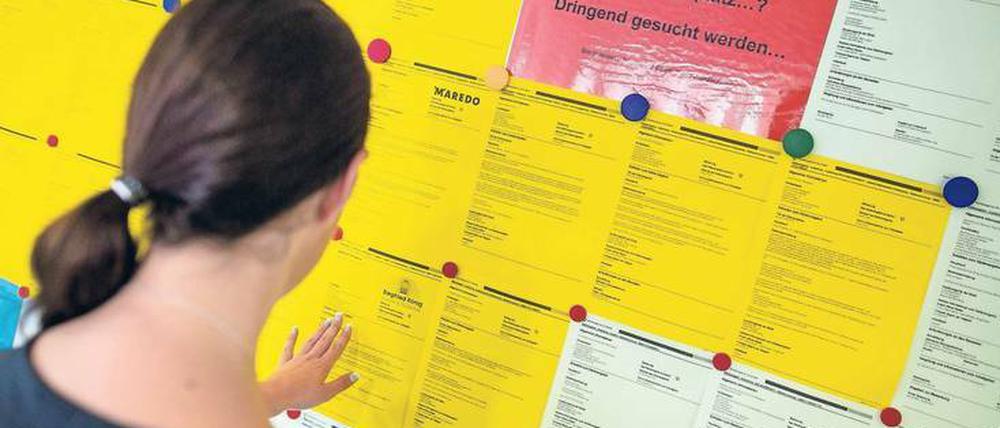 Die Schulabgänger haben die Wahl. Viele Betriebe suchen händeringend Azubis. Allein in Berlin gibt es noch mehr als 5000 freie Ausbildungsplätze. Foto: Christoph Schmidt/dpa